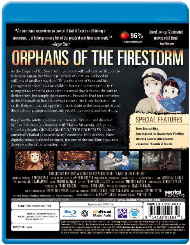  Grave of the Fireflies (Blu-ray + DVD) : Movies & TV