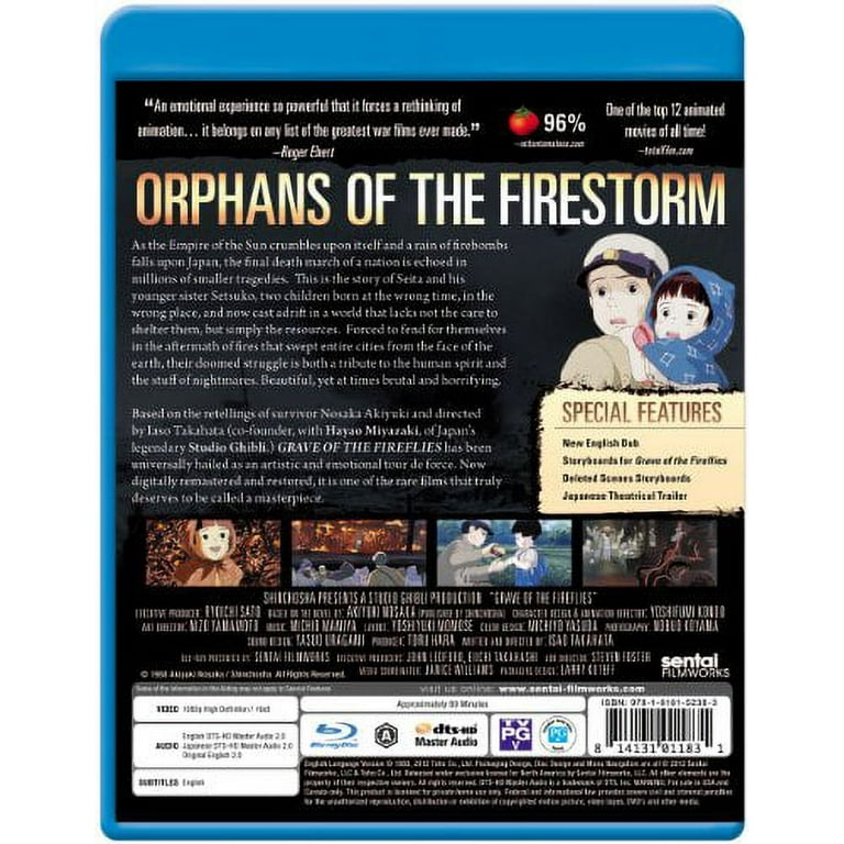 Grave of the Fireflies DVD Set Central Park Media 2 Disc Set OOP Release  719987220621