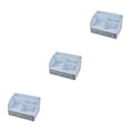 thumbnail image 3 of relayinert Makeup Organizer Open Wide Application Fluent Line Sundries Makeup Products Storage Box Desktop Blue 3Set, 3 of 6