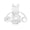 White, variant on HannLk Controller Mini Racing Wheel Gaming Steering Wheel for P5 Add-on Attachment