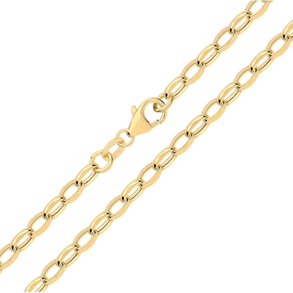 Contemporary 9k Gold Women Belcher Chain - 20 inch*3mm