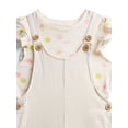 thumbnail image 2 of Wonder Nation Girls Shortall and Short Sleeve Tee Set, 2-Piece, Sizes 4-10, 2 of 3