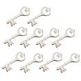 thumbnail image 1 of 10 Pcs Unfinished Wood Cutout Chips for Board Game Pieces Arts Crafts Projects Ornaments (Key), 1 of 7