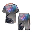 thumbnail image 1 of Balery Elephant Fireworks Celebration Conjunto de Pijama Infantil de Manga Corta con Estampado – Ropa de Dormir de Algodón Suave-Large, 1 of 6