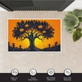 thumbnail image 3 of Halloween Vintage Door Mats Outdoor Entrance - Pumpkins Halloween Tree Cemetery Background Anti-slip Door Mats Indoor 19.7"x31.5" Moon Practical Front Door Mats, 3 of 5