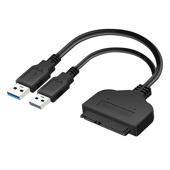MasteelfCA 2 In 1 SATA to USB 3.0 Converter Cable External Hard Disk Universal Adapter Data Transfer Converter for 2.5 Inch Hard Drive (Black)