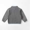 thumbnail image 5 of UQJfacai Boys Fleece Jacket Kids Color Block Full Zip Stand Collar Fall Coat Winter Warm Casual Outerwear with Pockets 2-12 Years, 5 of 9