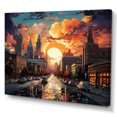 thumbnail image 2 of Designart "In Futur City Kansas wall art" Cityscapes Wall Art Living Room, 2 of 5