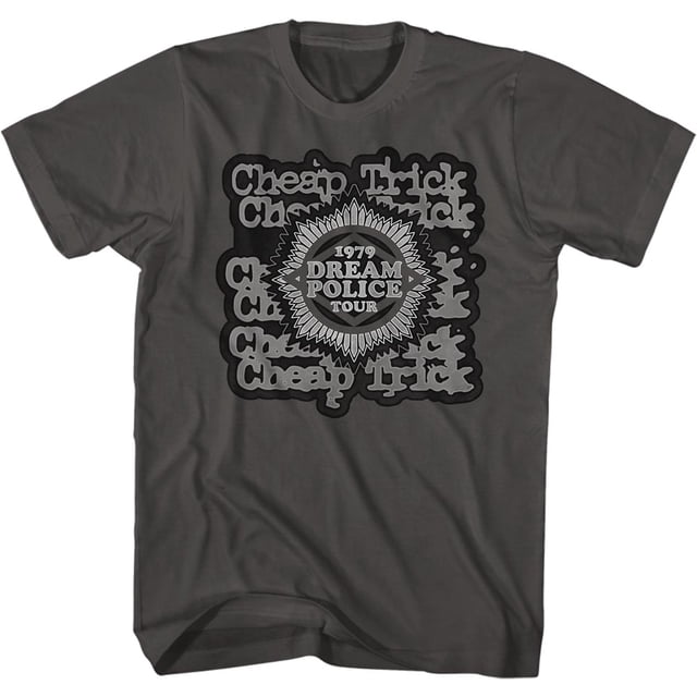T-Shirt pour Adulte Cheap Trick Dream Police Tour 2 Smoke