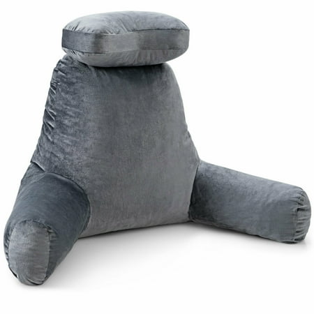 Gymax Reading Pillow Tv Bed Rest Memory Foam With Arms Rests Neck Roll Back Support Canada Gymax Reading Pillow Tv Bed Rest Memory, Pillow Arm Rest