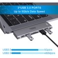 thumbnail image 3 of Adaptador Hub USB-C Selore para MacBook Pro/Air M1 M2 2018-2021, 3 of 8