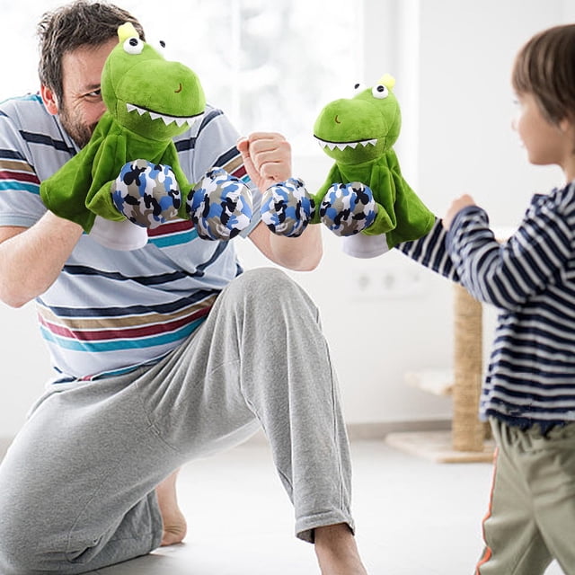 Muñeca de boxeo de marioneta de mano animal | Relleno de fibra suave | Juego de roles, narración de historias, habilidades de comunicación | Material duradero reutilizable | Entretenimiento