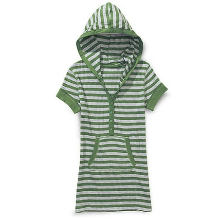 No Boundaries - Juniors Stripe Henley Hoodie