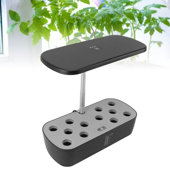 Hydroponics Growing System, 12 Pods Soilless Indoor Quiet Smart Garden Kit, Plant Germination Kit with LED Grow Light, ABS Garden Hydrophonic Planter Grower for Veggie Lettuce