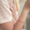 thumbnail image 6 of 1 box 16 Strands 16 color Faceted Glass Beads Strands Rondelle Transparent Glass Beads Strands Multi color Beads for Bracelet Jewelry Making Hole: 0.4mm, 6 of 8