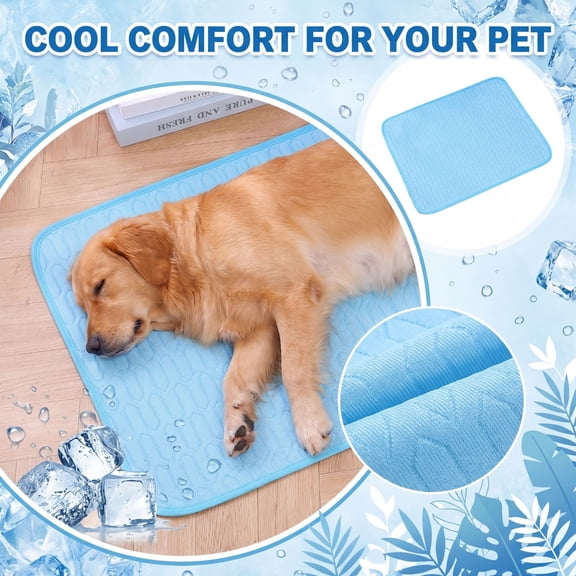 Pet Cooling Mat Cool Pad Cushion Dog Cat Puppy Blanket Sleeping For Summer, Washable Portable Pet Coolings Pad