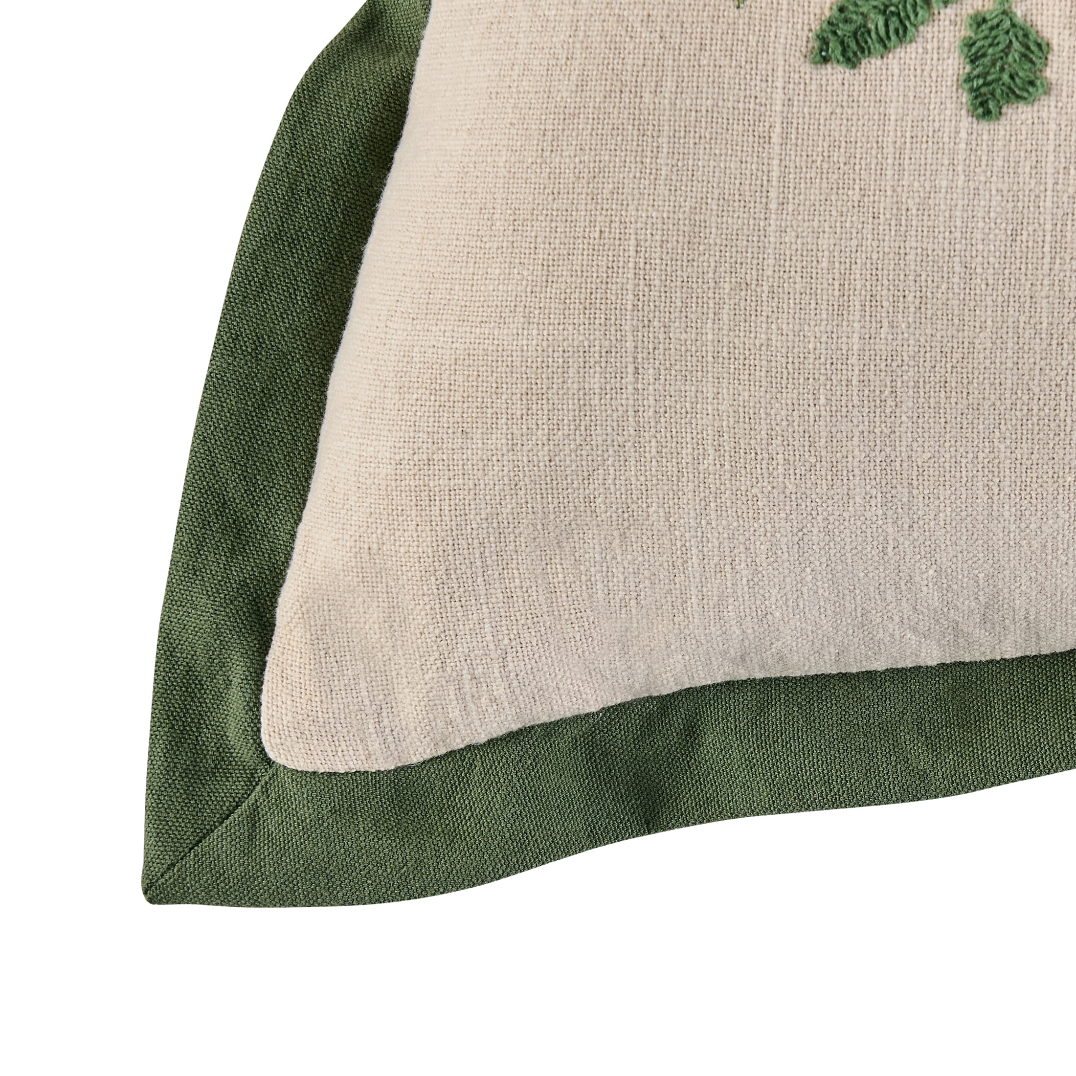 Better Homes & Gardens 20x20 Green Embroidered Holiday Tree Throw Pillow