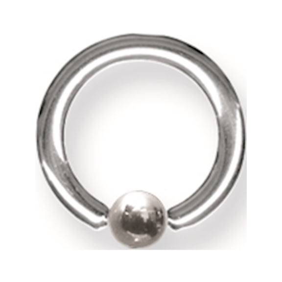 Designer Stainless Steel Sgss Captive 10G (2.6Mm) 3/8 (10Mm) Dia 3Mm Gap W 4Mm Ball Made In China -Jewelry By Sweet Pea Creations