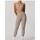thumbnail image 2 of Conjuntos de entrenamiento for mujer, sujetador deportivo de 2 piezas, camiseta sin mangas, leggings de cintura alta, ropa deportiva for gimnasio y yoga, top de entrenamiento for mujer, 2 of 7