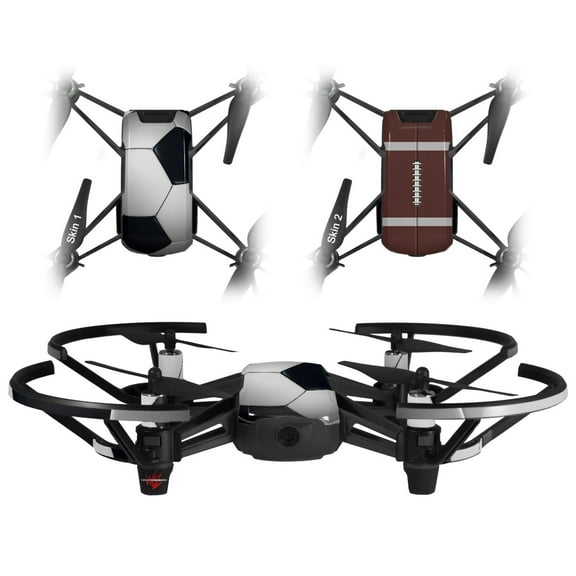 Skin Decal Wrap 2 Pack for DJI Ryze Tello Drone Soccer Ball DRONE NOT INCLUDED