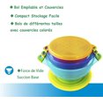thumbnail image 4 of Jinsinto 3pcs Baby Sucking Bowl Spill Proof, Baby Bowls With Snap Leak Proof Lid, Baby Gift 3 Count, Ideal For Babies & Toddlers BPA & BPS Free FDA Approved, 4 of 5