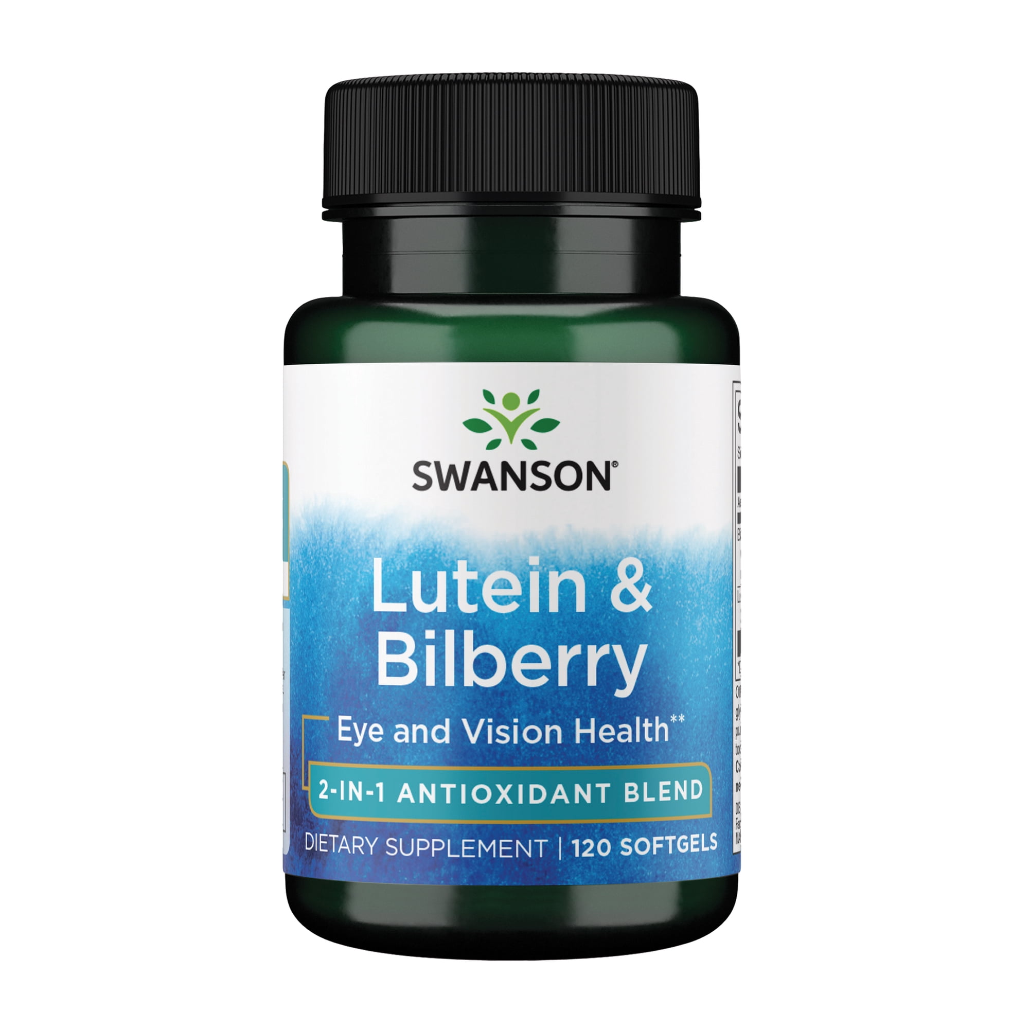 Swanson Lutein and Bilberry Supplement, Vision Support, 120 Softgels