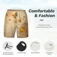 thumbnail image 6 of Picia pattern Mens Swim Trunks with Compression Liner Stretch Beach Shorts Quick Dry with Zipper Pockets No-Chafing Board Shorts-X-Large, 6 of 9