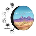 thumbnail image 2 of Kdxio Pixel Desert Landscape for Tire Cover Wheel Protectors Tyre Covers Weatherproof Wheel Covers Universal Fit for Trailer Rv SUV Truck Camper Travel Trailers 14 inch, 2 of 5