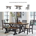 thumbnail image 4 of Signature Design by Ashley Wildenauer Brown & Black Dining Extension Table, 4 of 16