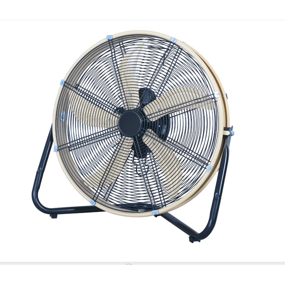 KoolFlo High Velocity Drum Fan with Wall Mount, Black/Sandstorm, 20