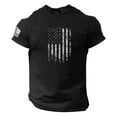 thumbnail image 2 of Mens 250 Anniversary USA Shirt Flag Logo Casual Fitness 3d Printed Short Sleeved T Shirt Summer Tee Tops XXS, 2 of 3