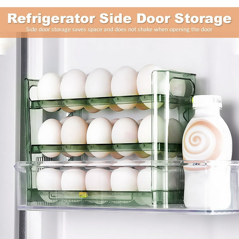 Egg Holder for Refrigerator 32 Grid Egg Basket Double Layer Egg Storage  with Lids Multifunctional Food Organizer Reusable Fruit Vegetables Meal  Fresh