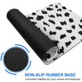thumbnail image 6 of Long Mouse Pads for Desk,White and Black Of Leopard Print Desk Mats on Top Of Desks, Desk Mouse Pad Extra Large with 3mm Non-Slip Base and Stitched Edge for Gaming,Office,Work,Home 47.3"x23.6", 6 of 6