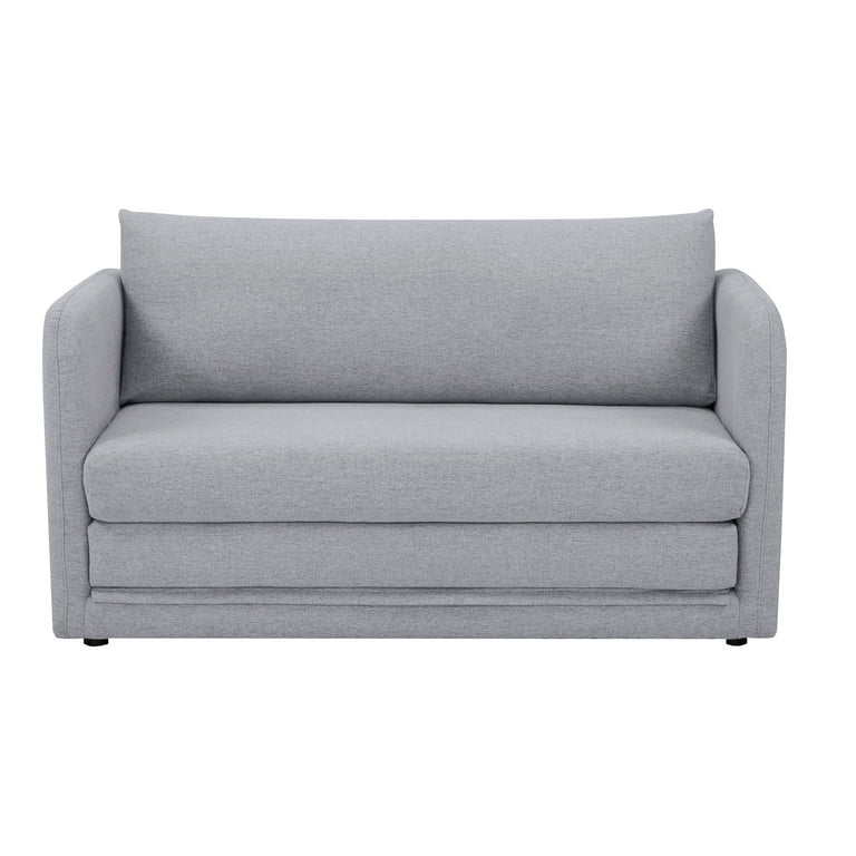 A D Home Newberry Polyester Loveseat 2 Person Sleeper Sofa Light