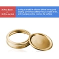 thumbnail image 3 of 72 Pieces Canning Lids Set, Include 36 Pieces Wide Mouth Mason Canning Jar Lids and 36 Pieces Band, Canning Lids Jar Split-Type Lids with Silicone Seals Rings for Pickling, Canning (Golden, 86 mm), 3 of 7