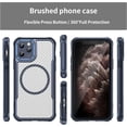thumbnail image 2 of Case for iPhone 11 Pro Max,Full-Body Rugged Carbon Fibre Protective Clear Back Hybrid Magnetic with Wireless Charge Shockproof Protector Phone Case for iPhone 11 Pro Max,6.5 inch 2019 (Blue), 2 of 18