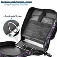 thumbnail image 4 of FORMRS Zipper Binder with Shoulder Strap 1.5-inch Ring 500 Sheet Capacity File Bag, Purple Roses, 4 of 5