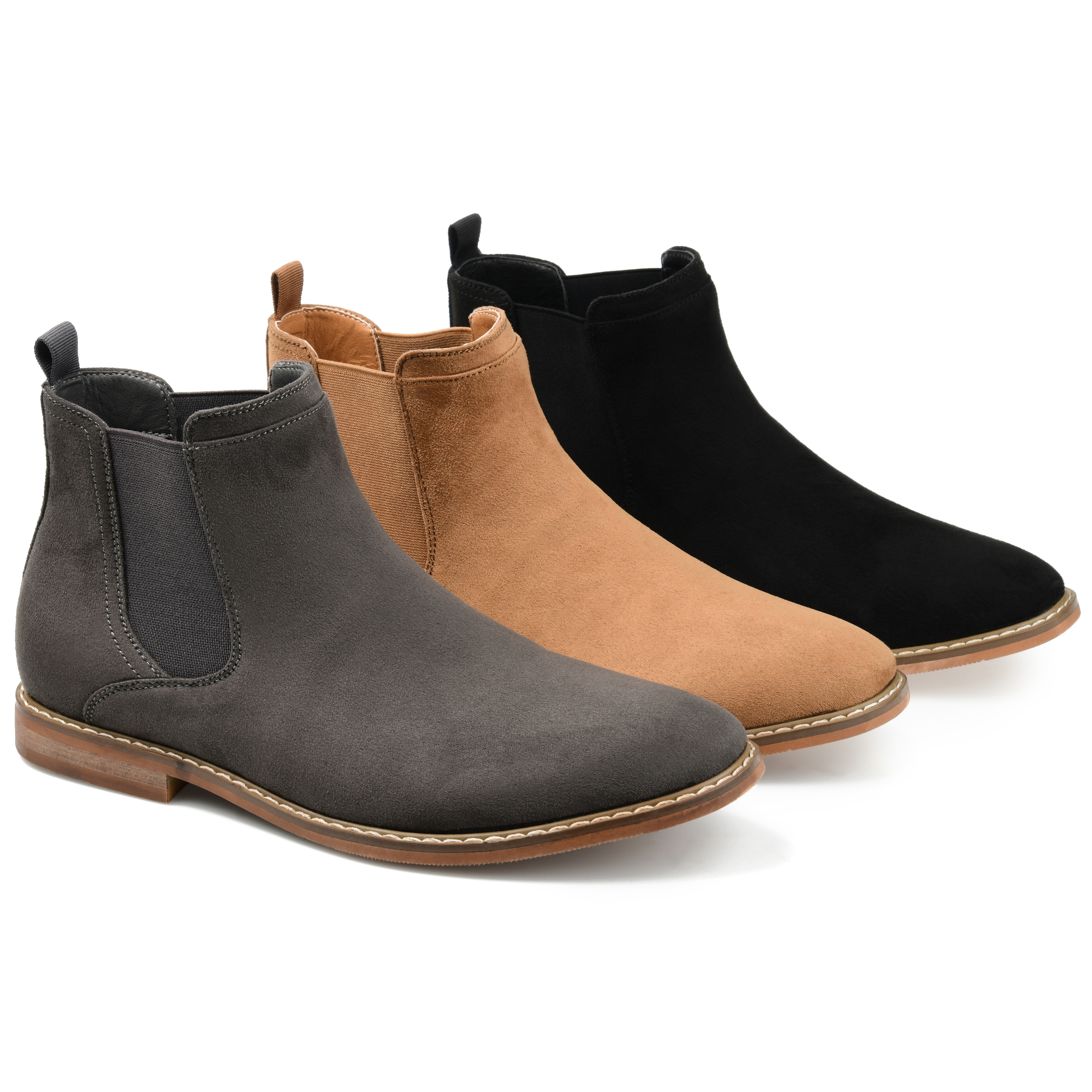 Daxx Mens Stacked Wood Heel Chelsea 