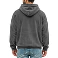 thumbnail image 5 of Feancey Kangaroo Pouch Hoodie Men for Carry Cats Dogs Pet Winter Warm Fleece Long Sleeve Pullover Hoodies Loose Drawstring Animal Holder Hooded Tops M, 5 of 6