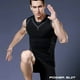 thumbnail image 5 of Guardurnaity Camisetas de compresión de pecho para hombres, adelgazantes y de ajuste cómodo, camiseta de compresión para fitness Camisetas negro l, 5 of 6