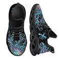 thumbnail image 1 of Zapatos planos con estampado de huellas de perro para mujer, zapatillas transpirables suaves con cordones, zapatos casuales de plataforma, 1 of 6