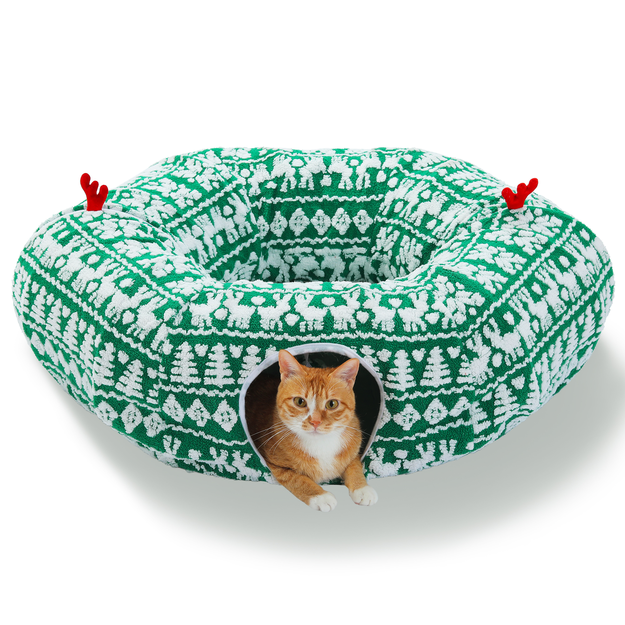 PAWZ Road 34" Cat Tunnel with Plush Ball and Resting Mat photo 6