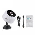 thumbnail image 1 of Cámara Wifi 1080P Gran Angular Visión Nocturna Detección de Movimiento Alarma Empuje Cámara Inalámbrica de Rotación de 360 ​​grados, Blanco kenally EL4728-02B, 1 of 2