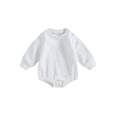 thumbnail image 1 of SUNSIOM Sweat-Shirt Bébé Garçon Mode Manches Longues Col Rond Broderie Lettre Body Nouveau-Né, 1 of 9