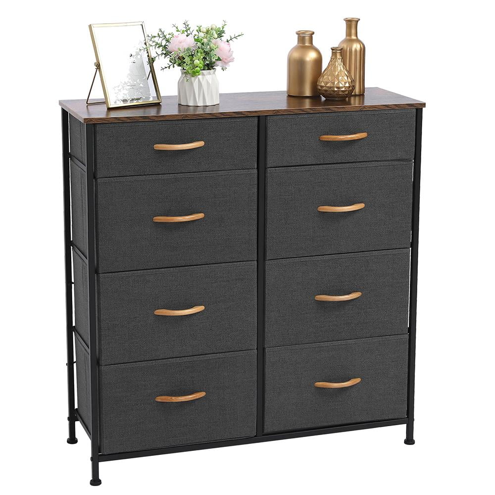 Ktaxon 8 Drawers Wide Dresser Storage Tower Vertical Chest for Bedroom