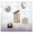thumbnail image 6 of Drevy Slim Step On Trash Can 6.5 Gallon, Beige Waste Bin with Foot Pedal Lid 26 Liter, Kitchen, Under Desk, Office, Bedroom, Bathroom, 6 of 8