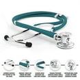 thumbnail image 3 of ASATechmed Nurse Starter Kit - Stethoscope, Blood Pressure Monitor, Tuning Forks, and More - 18 Pieces Total (Teal), 3 of 7