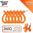 thumbnail image 2 of Orange Twisting Balloons - Long Balloons - 100 Pack, 2 of 8