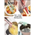 thumbnail image 5 of EARKITY Kitchen Tongs, Cooking Tongs with Silicone Tip and Stainless Steel Handle, Heat Resistant Tongs for Cooking, Non-Stick Kitchen Grill Tongs, BBQ Grilling Tong for Cooking, Buffet,, 5 of 5