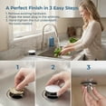 thumbnail image 4 of BlinkLLX 2 Inch Kitchen Sink Faucet Hole Cover Stopper Stainless Steel Drain Stoppers with Washer, 4 of 7